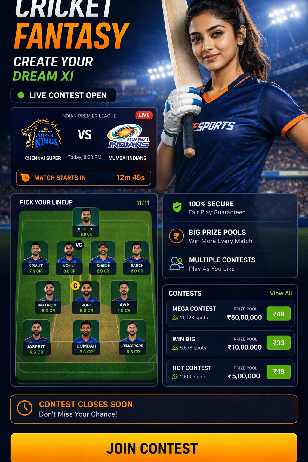 Cricket APK Hub cricket matchday visual