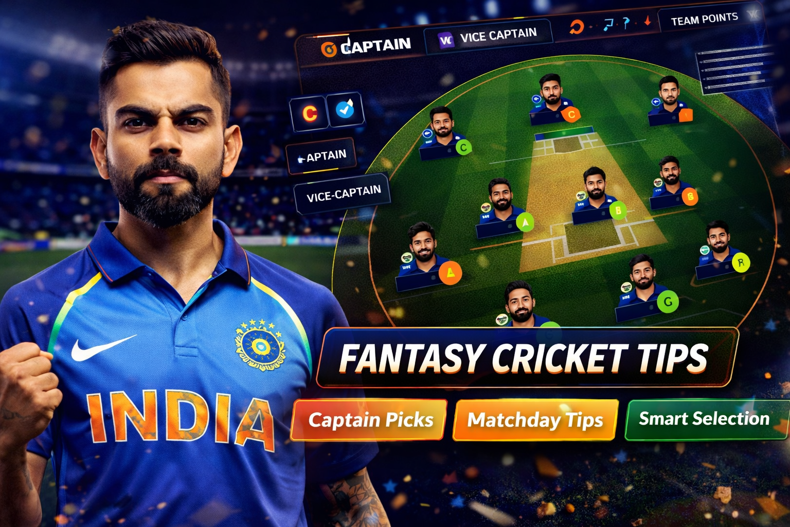 Cricket APK Hub role based fantasy cricket checklist